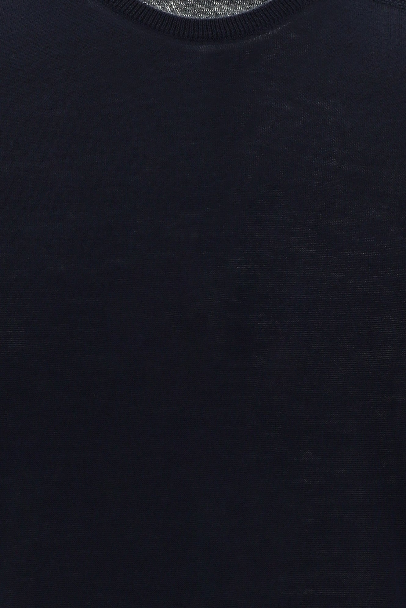Koyu Lacivert Bisiklet Yaka Regular Fit Yünlü Triko Kazak