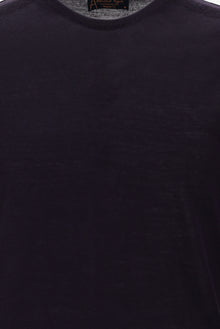 Koyu Mor Bisiklet Yaka Regular Fit Yünlü Triko Kazak