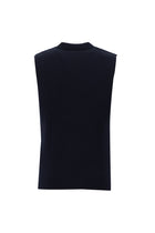 Koyu Lacivert Kruvaze Triko Yelek