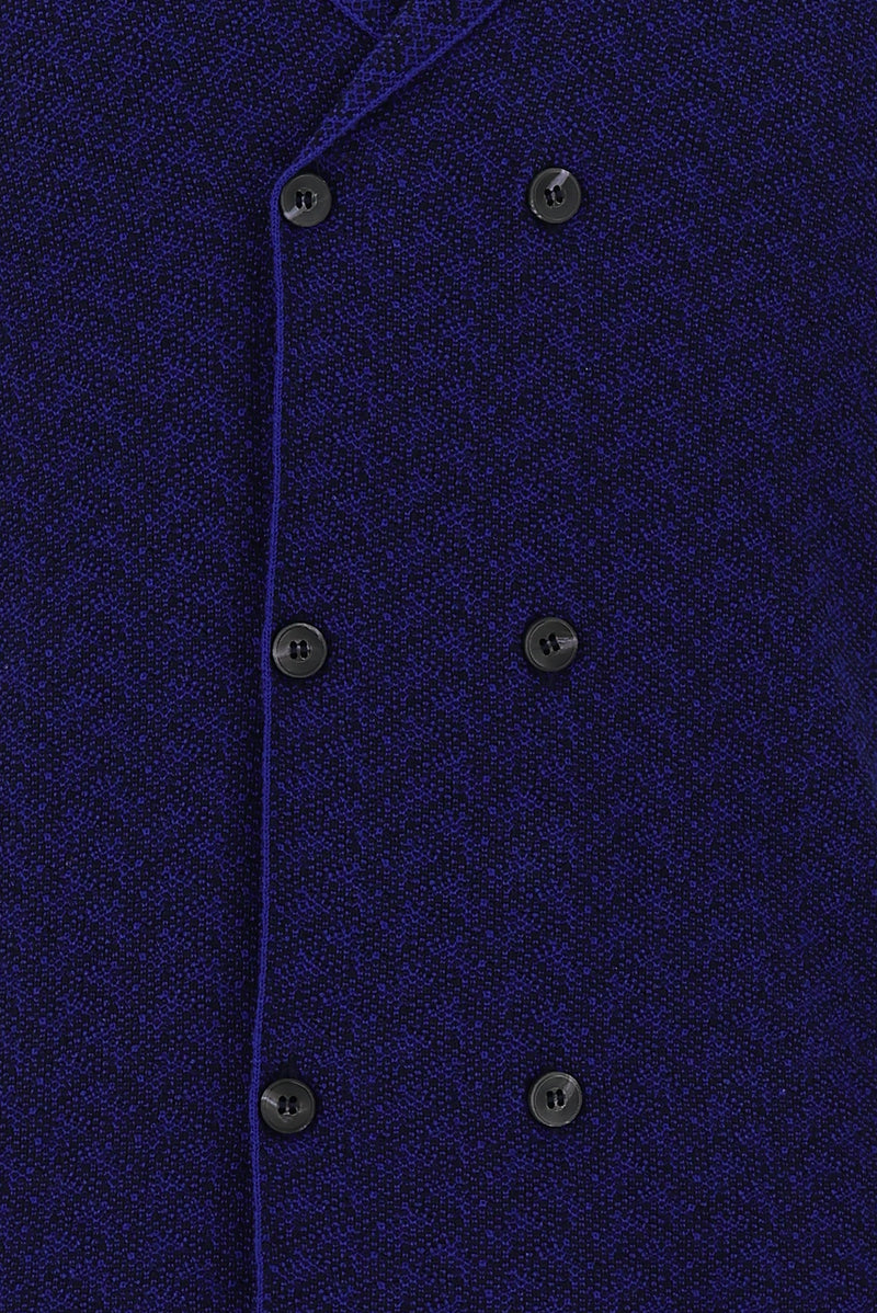 Koyu Lacivert Kruvaze Triko Yelek