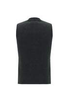 Koyu Antrasit Melanj Kruvaze Triko Yelek