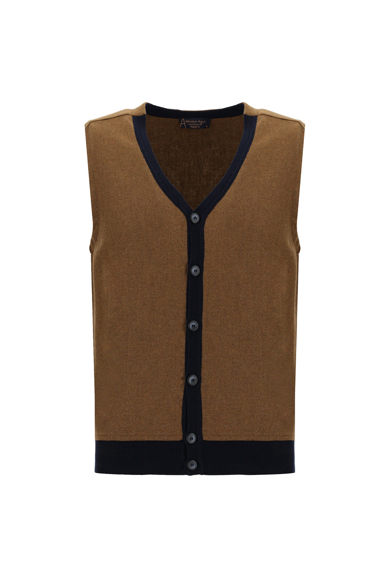 Tarçın  Pamuklu Triko Yelek