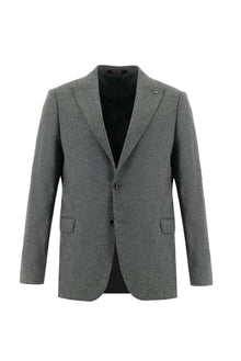 Koyu Füme Regular Fit Yünlü Klasik Ceket