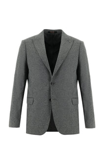 Koyu Füme 6 Drop Regular Fit Standart Kesim Yünlü Klasik Ceket-Abdullah Ki??l?