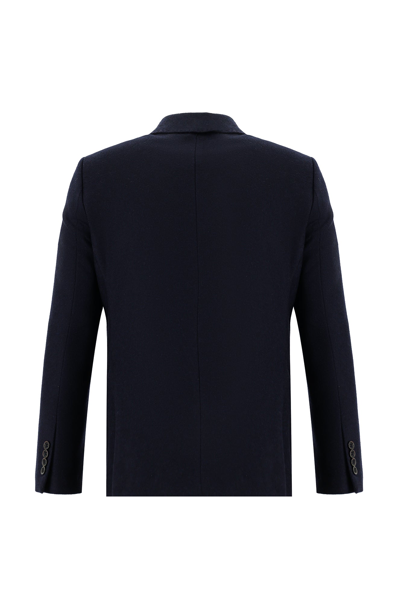 Koyu Lacivert Regular Fit Yünlü Klasik Ceket