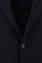 Koyu Lacivert 6 Drop Regular Fit Standart Kesim Yünlü Klasik Ceket-Abdullah Ki??l?