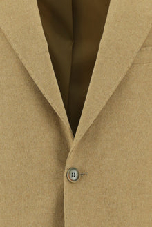 Koyu Bej Regular Fit Yünlü Klasik Ceket