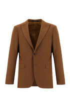 Taba Regular Fit Yünlü Klasik Ceket