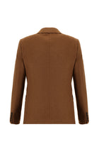 Taba Regular Fit Yünlü Klasik Ceket