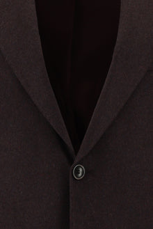 Koyu Bordo Slim Fit Dar Kesim Yünlü Klasik Ceket