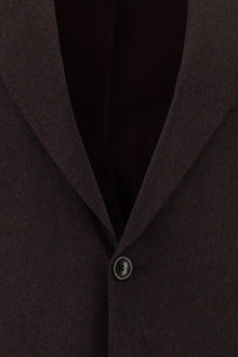 Koyu Bordo 7 Drop Slim Fit Dar Kesim Yünlü Klasik Ceket-Abdullah Ki??l?