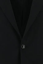 Siyah Relaxed Fit Rahat Kesim Yünlü Klasik Ceket