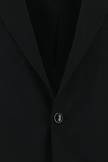 Siyah Relaxed Fit Rahat Kesim Yünlü Klasik Ceket