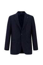 Orta Lacivert 4 Drop Relaxed Fit Rahat Kesim Yünlü Klasik Ceket-Abdullah Ki??l?