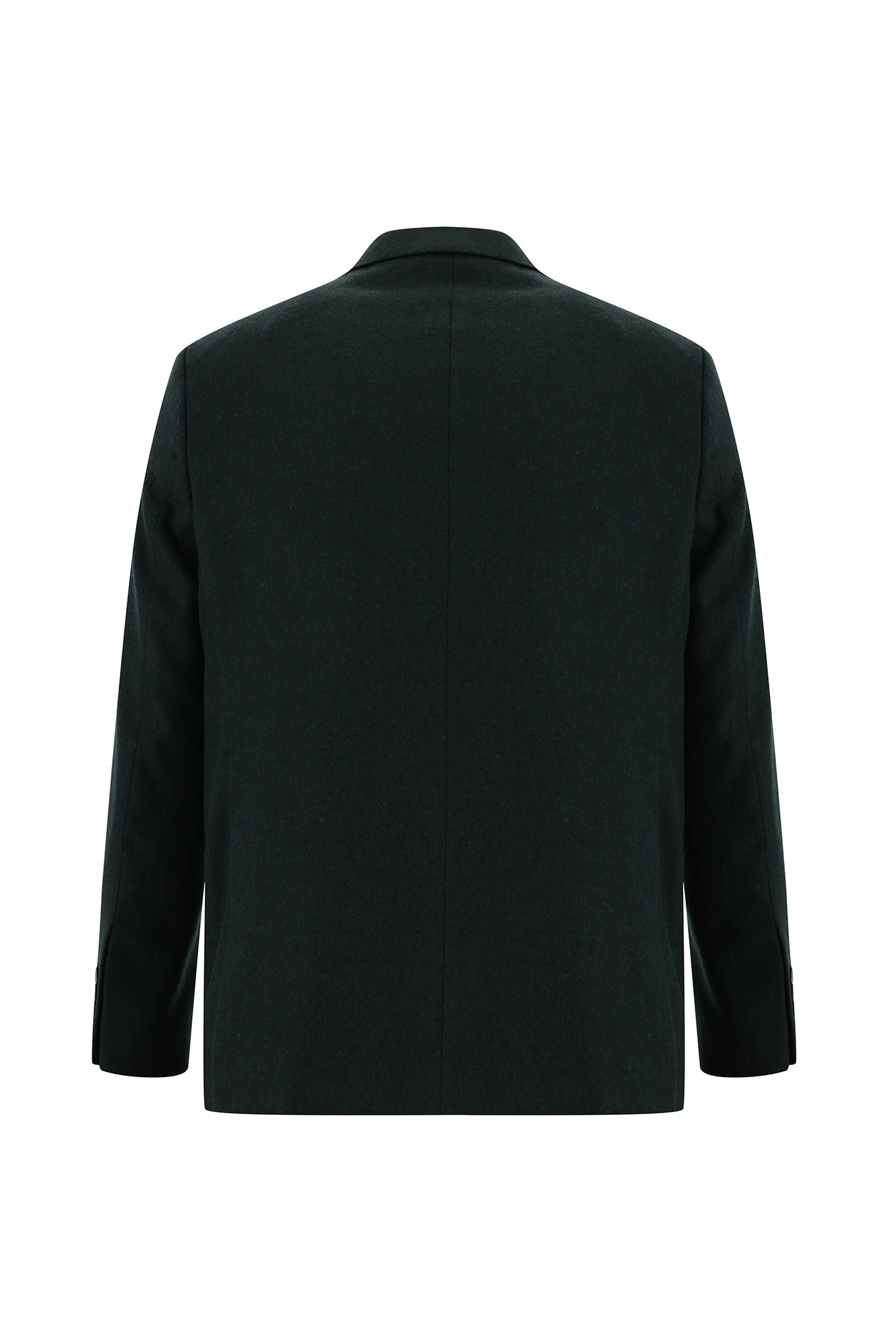 Koyu Ye?il 4 Drop Relaxed Fit Rahat Kesim Yünlü Klasik Ceket-Abdullah Ki??l?