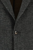 Koyu Antrasit Klasik Desenli Ceket