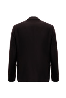 Koyu Bordo Relaxed Fit Rahat Kesim İtalyan Klasik Kaşmir Ceket