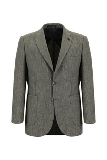 Koyu Vizon Klasik Yünlü Ceket