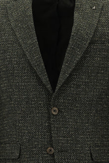 Koyu Haki 4 Drop Relaxed Fit Rahat Kesim ?talyan Desenli Yünlü Ceket-Abdullah Ki??l?
