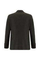 Koyu Kahve Regular Fit Yün Balıksırtı Ceket