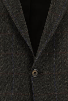 Koyu Kahve Regular Fit Yün Balıksırtı Ceket