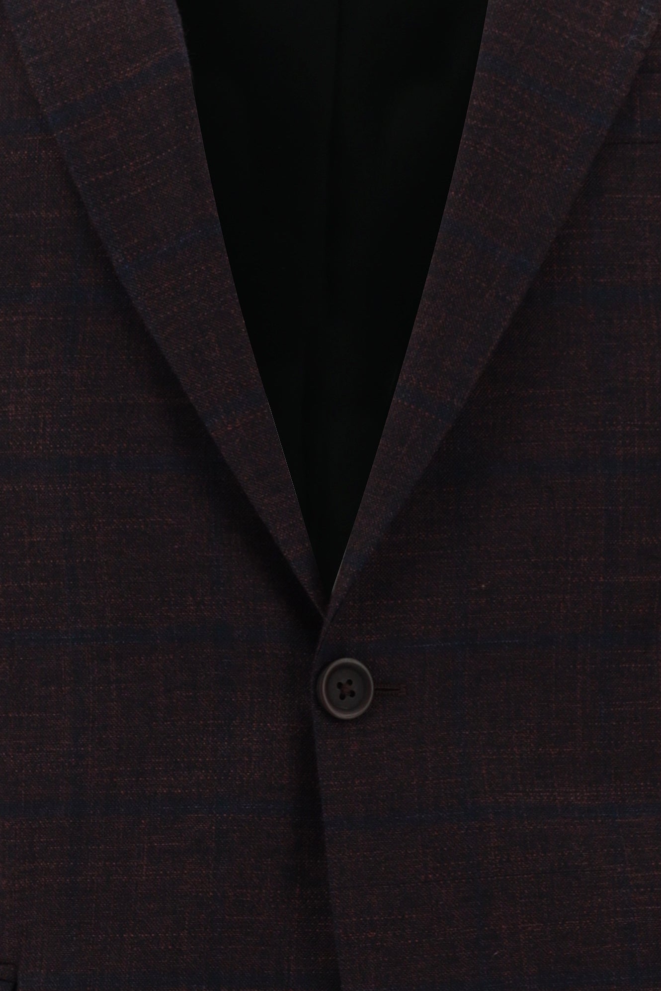 Açık Bordo Regular Fit İtalyan Yünlü Klasik Ekose Ceket