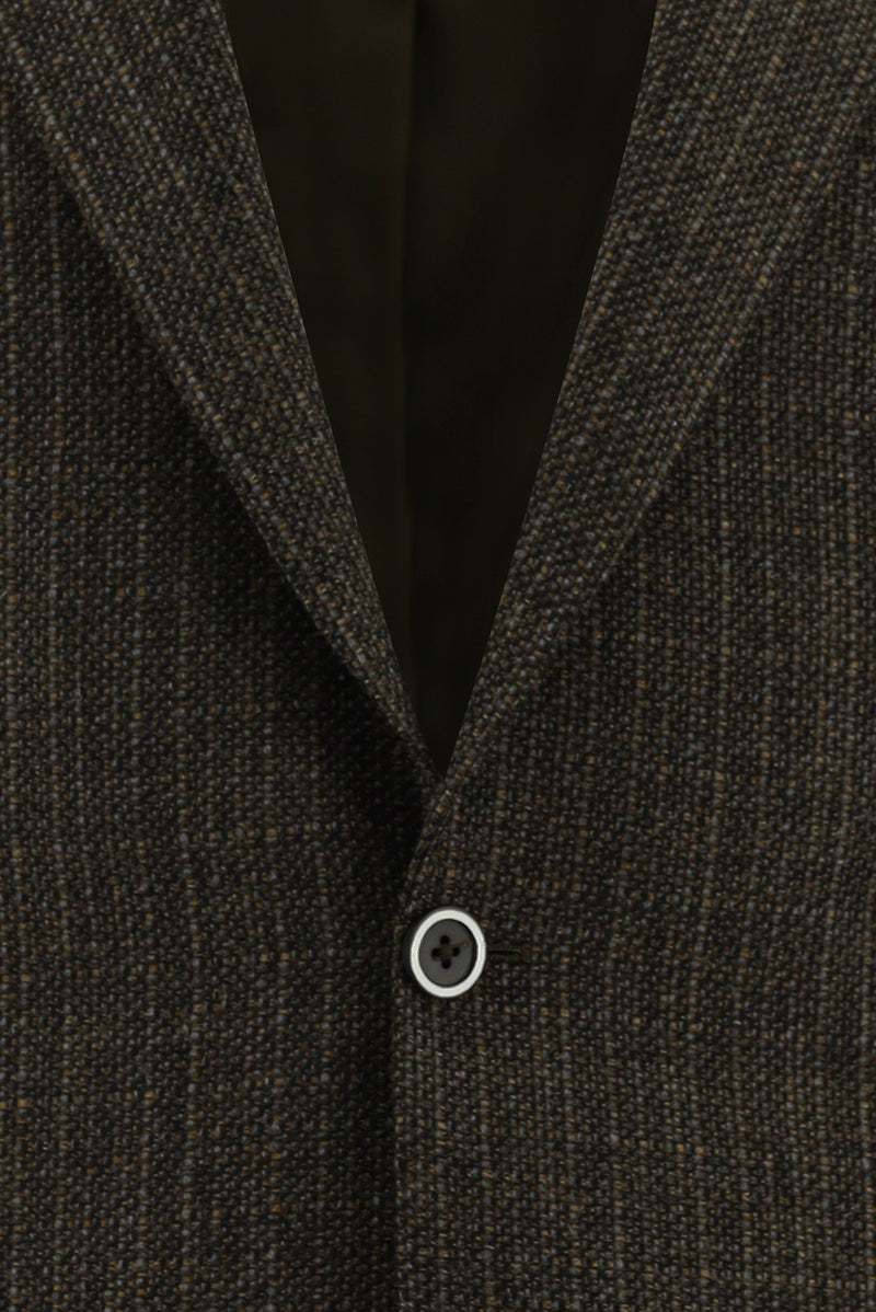 Camel Relaxed Fit Rahat Kesim Yünlü İtalyan Desenli Ceket