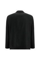 Orta Antrasit Relaxed Fit Rahat Kesim Yünlü Desenli Ceket