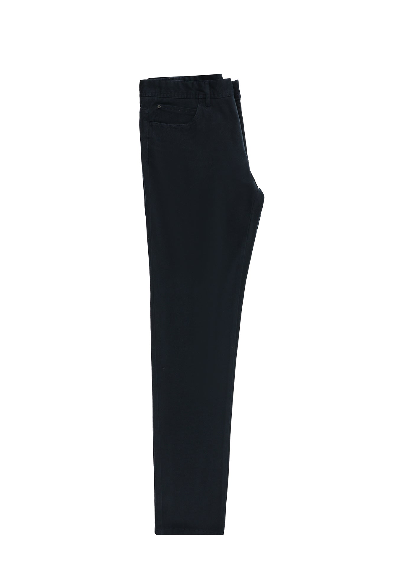 Koyu Lacivert Regular Fit Desenli Likralı Kanvas / Chino Pantolon