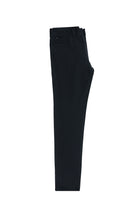 Koyu Lacivert Regular Fit Desenli Likralı Kanvas / Chino Pantolon