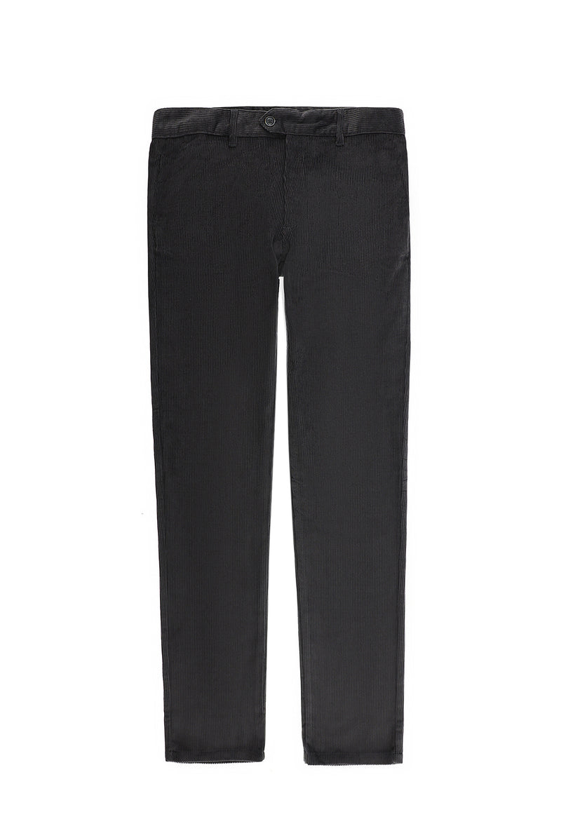 Koyu Füme Regular Fit Kadife Pamuk Pantolon