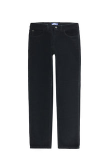 Siyah Regular Fit Pamuk Kadife Pantolon