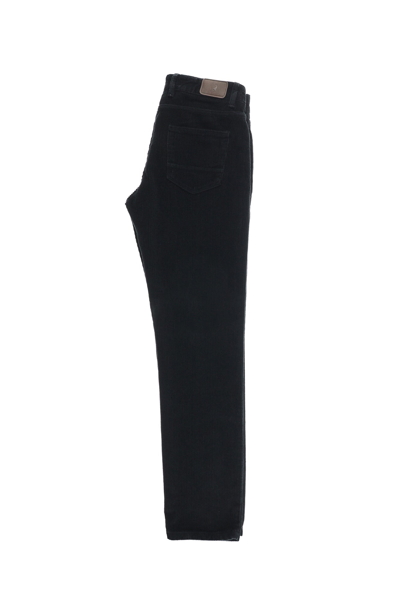Siyah Slim Fit Dar Kesim Pamuk Kadife Pantolon
