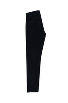 Orta Lacivert Slim Fit Dar Kesim Pamuk Kadife Pantolon
