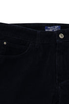 Orta Lacivert Slim Fit Dar Kesim Pamuk Kadife Pantolon