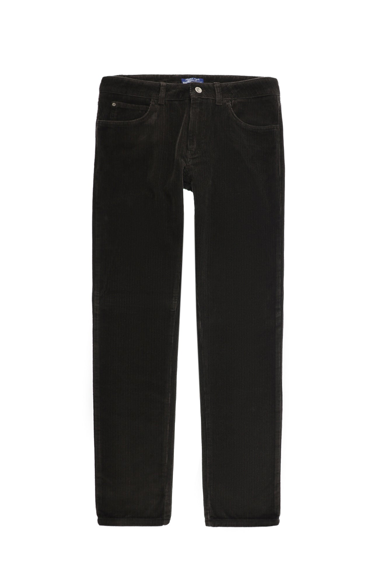 Koyu Kahve Slim Fit Dar Kesim Pamuk Kadife Pantolon-Abdullah Ki??l?