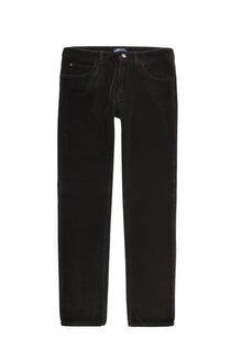 Koyu Kahve Slim Fit Dar Kesim Pamuk Kadife Pantolon-Abdullah Ki??l?