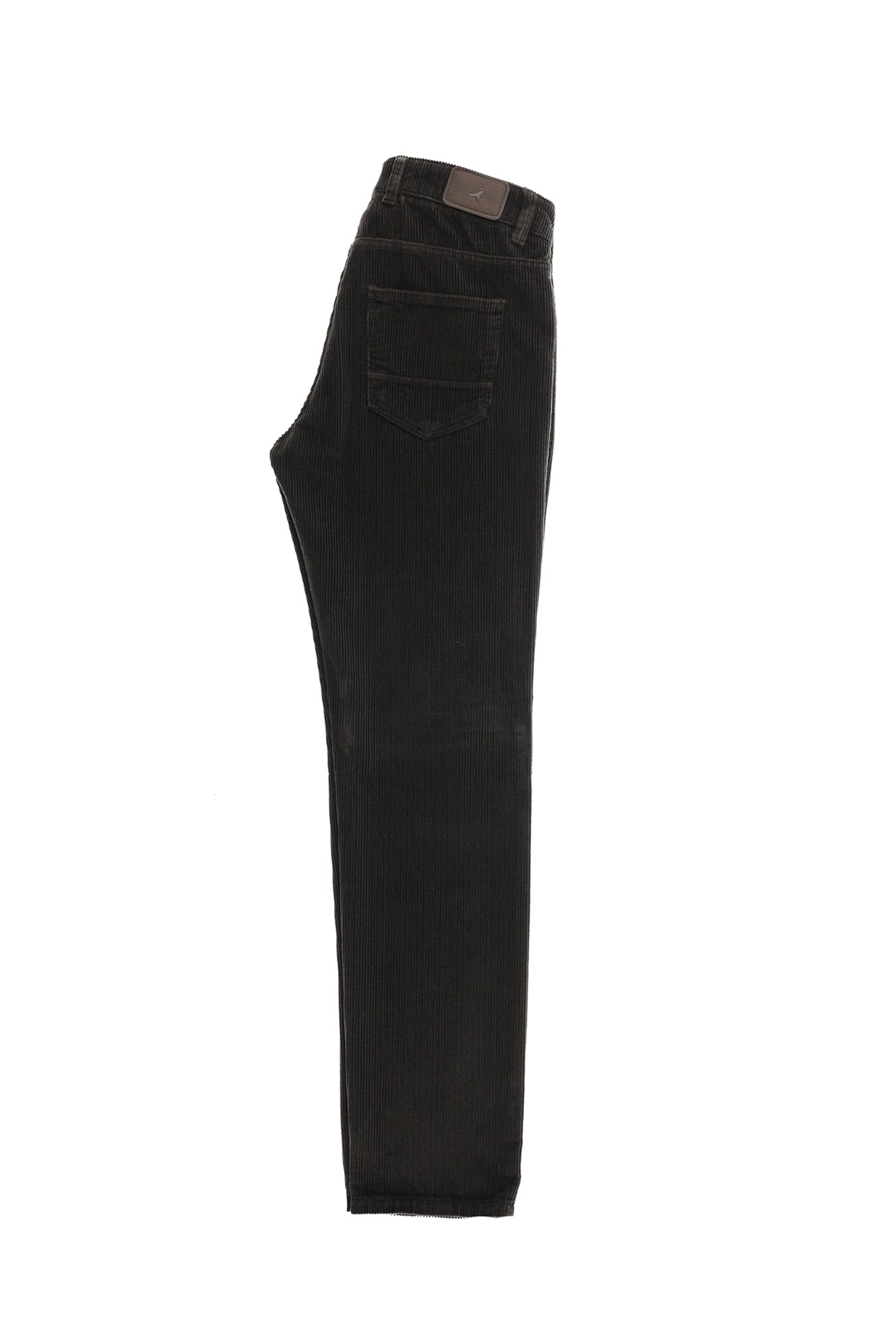 Koyu Kahve Slim Fit Dar Kesim Pamuk Kadife Pantolon-Abdullah Ki??l?
