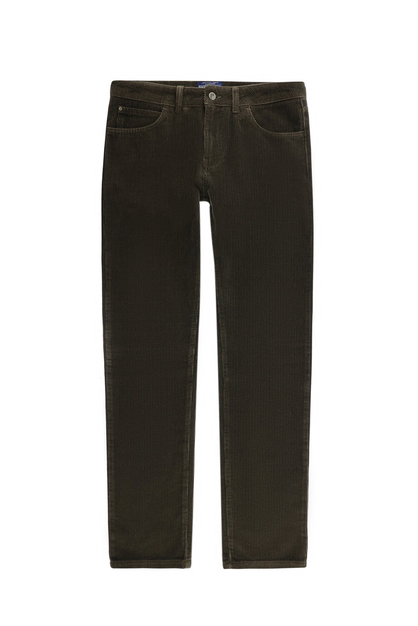 Açık Haki Slim Fit Dar Kesim Pamuk Kadife Pantolon