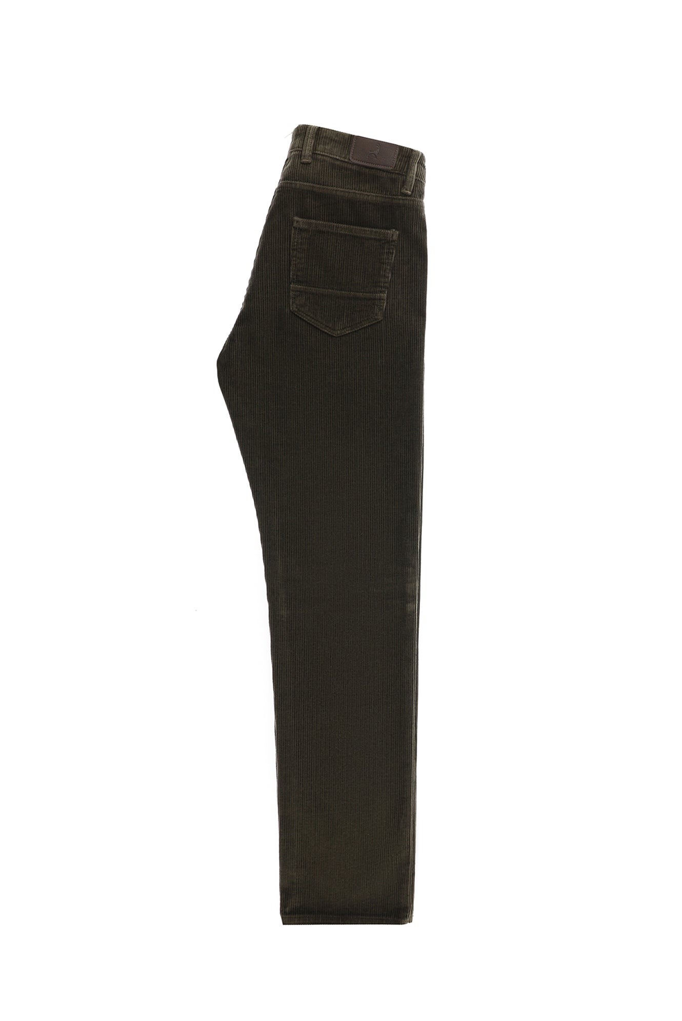 Açık Haki Regular Fit Pamuk Kadife Pantolon