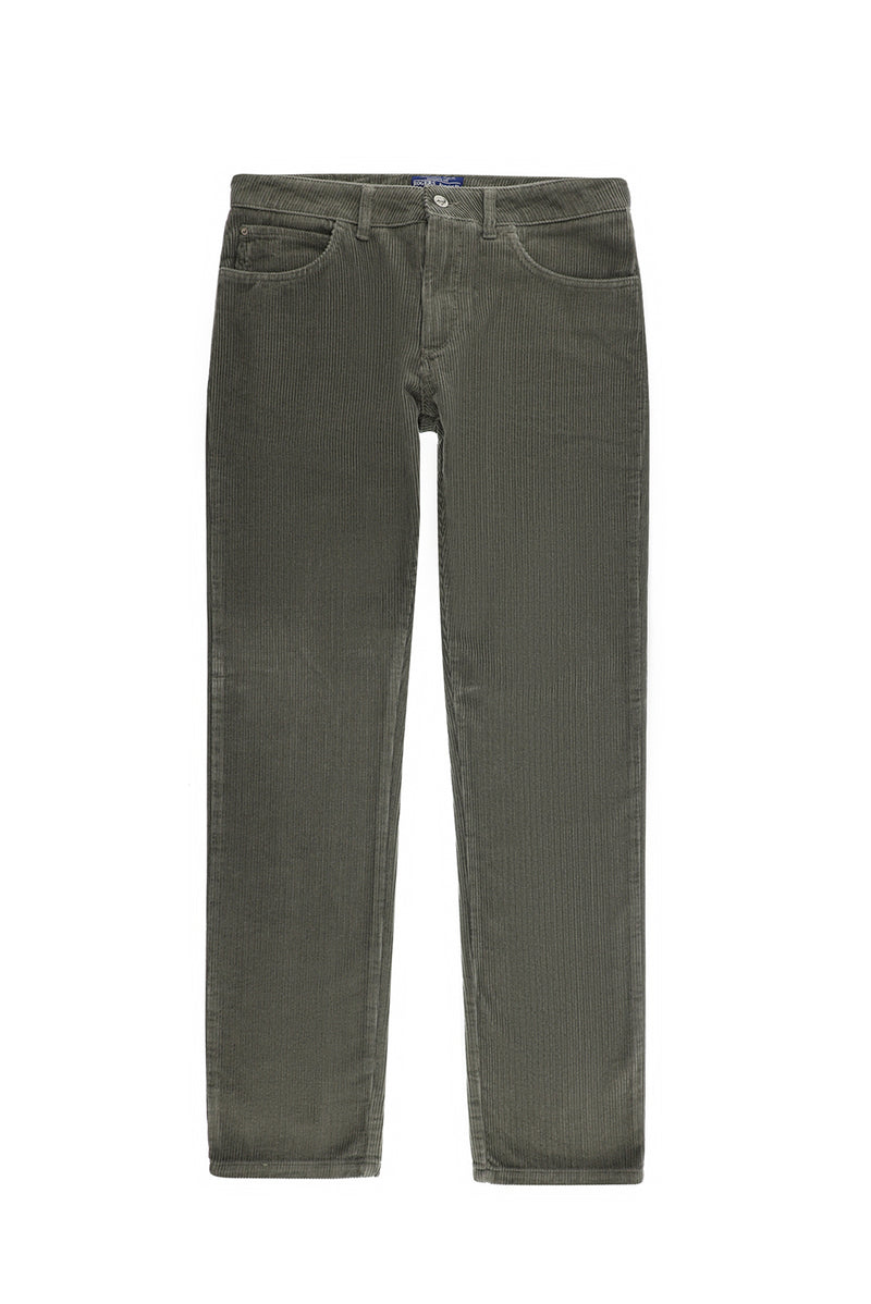 Orta Vizon Regular Fit Pamuk Kadife Pantolon