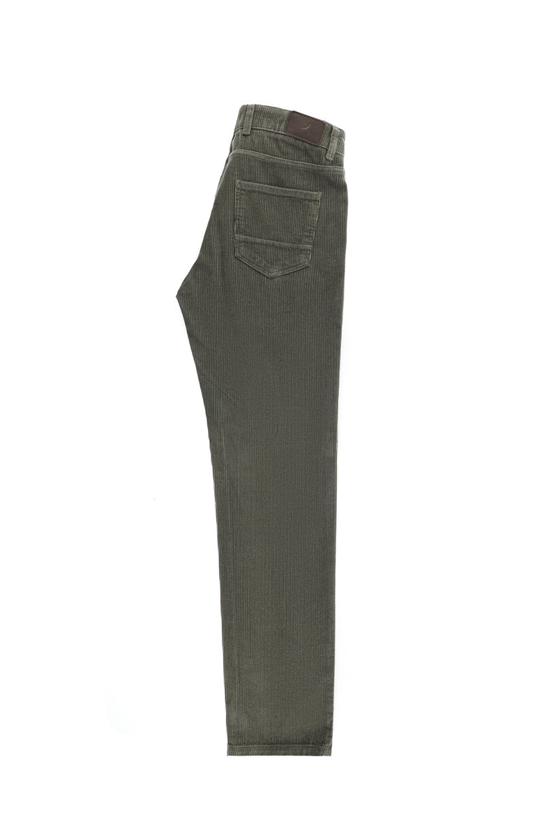 Orta Vizon Regular Fit Pamuk Kadife Pantolon