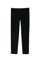 Siyah Regular Fit Likralı Kadife Pantolon