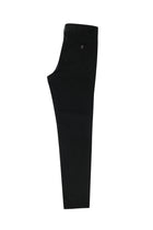 Siyah Regular Fit Likralı Kadife Pantolon