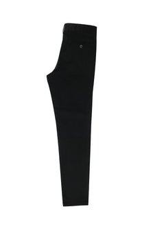 Siyah Regular Fit Likralı Kadife Pantolon