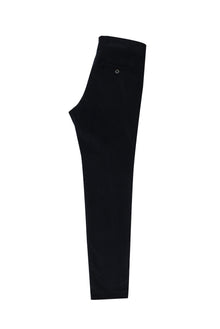 Koyu Lacivert Regular Fit Likralı Kadife Pantolon