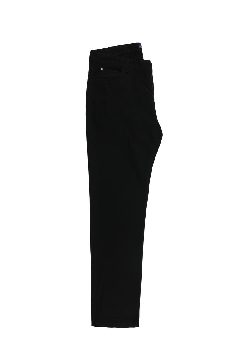 Siyah Relax Fit Rahat Kesim Pamuk Kanvas / Chino Pantolon