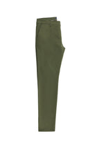 Orta Haki Slim Fit Dar Kesim Likralı Kanvas / Chino Pantolon