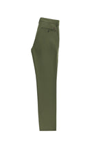 Orta Haki Slim Fit Dar Kesim Likralı Kanvas / Chino Pantolon