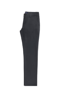 Orta Antrasit Slim Fit Dar Kesim Likral? Kanvas / Chino Pantolon-Abdullah Ki??l?
